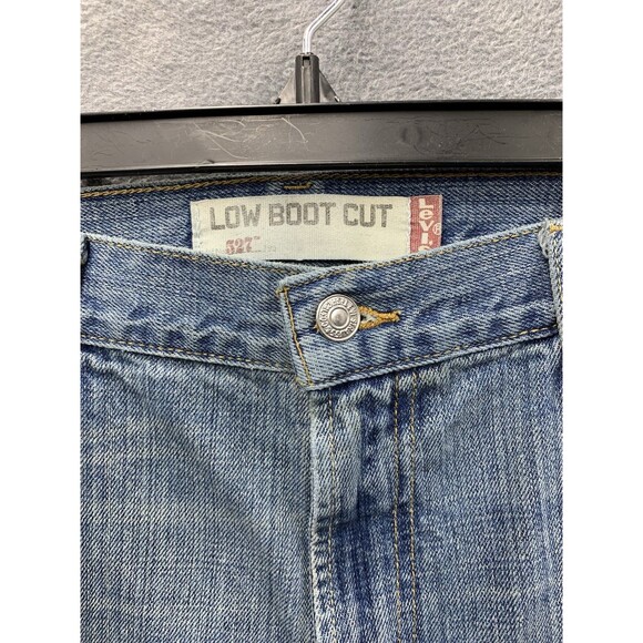 Vtg Levi’s 527 Men’s Denim Jeans Low Boot Cut Blue Distressed Size 36X34 - Picture 11 of 16